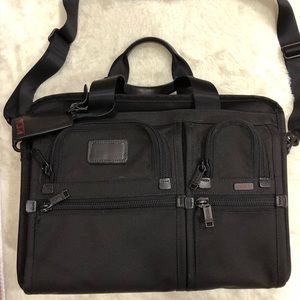 TUMI expandable organizer laptop briefcase